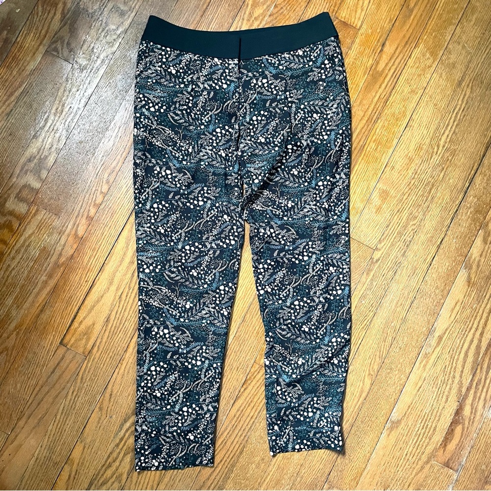 Ann Taylor Loft OP Black Floral Pants‎